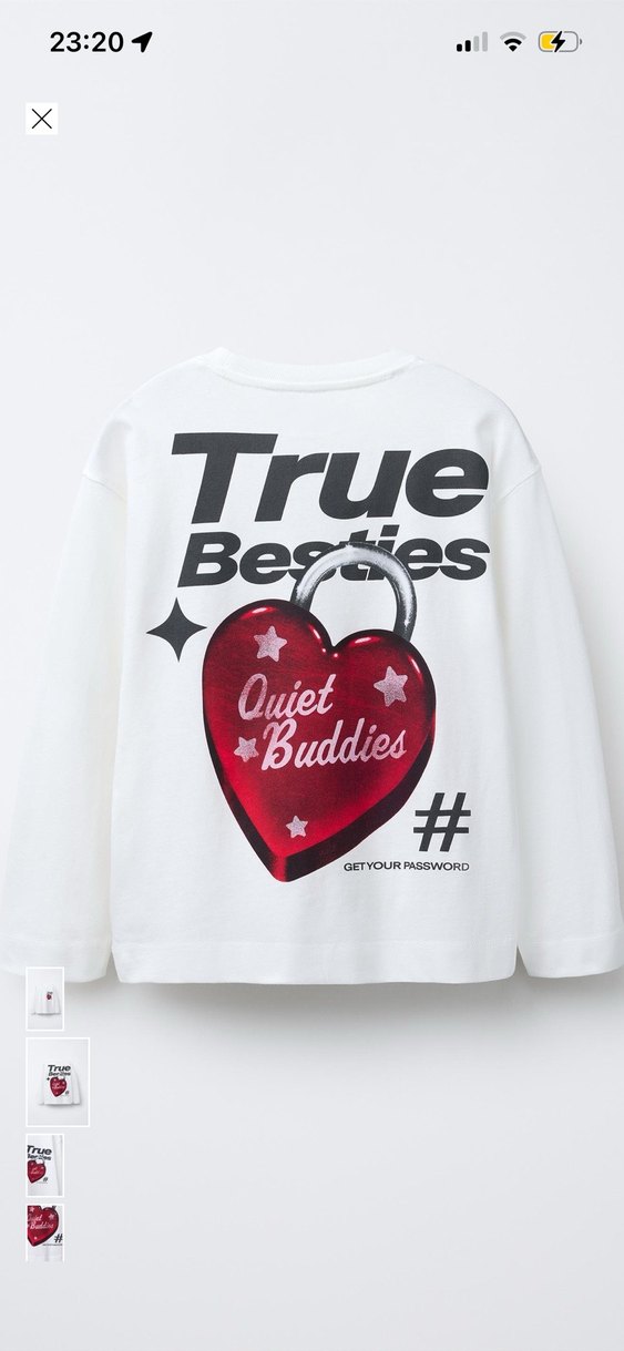 Beyaz Kız Sweatshirt Uzun Kollu Pamuk - Görsel 2