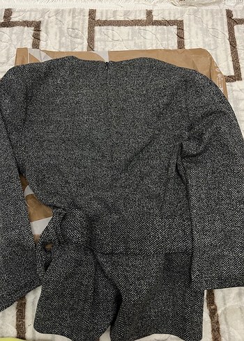 Gri Kadın Triko Midi Elbise - Görsel 2