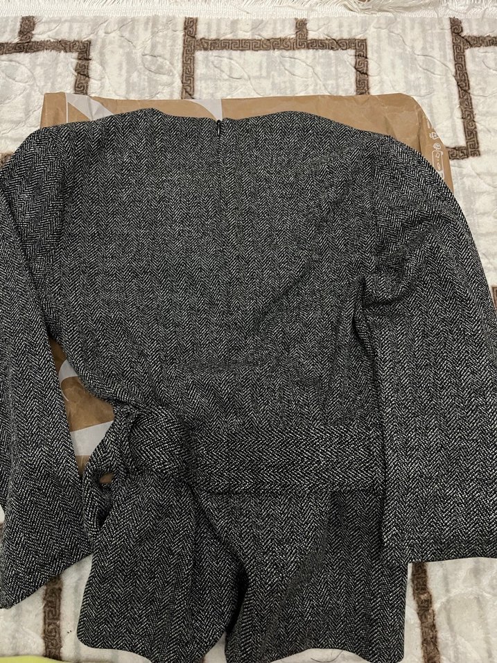 Gri Kadın Triko Midi Elbise - Görsel 2