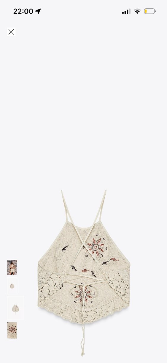 Nakışlı Örgü Bohem Mini Süveter - Görsel 4