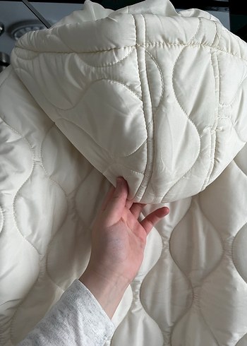 40 Beden Düğmeli Kadın şişme Mont