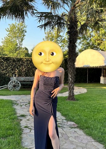 Laciver Straplez Uzun Drapeli Abiye Elbise