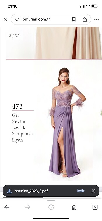 Ömür inn yepyeni abiye - Görsel 7