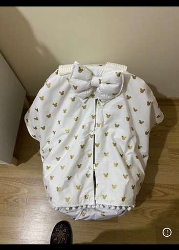 Nakışlı Beyaz Pamuk Çocuk Battaniyesi - Görsel 6