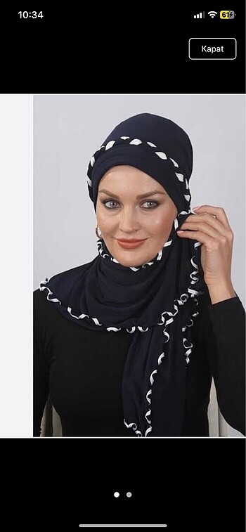 Tesettür Türban Bone hazır tasarım