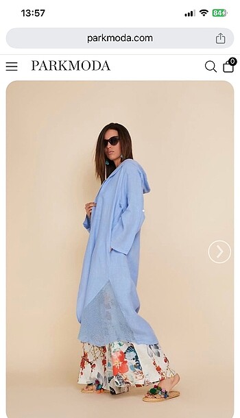 Mango Keten Ceket Uzun Model