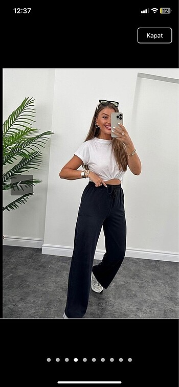 Beli lastikli jogger