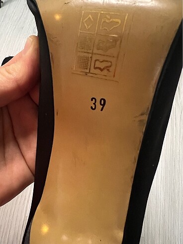 39 Beden siyah Renk Elle stiletto