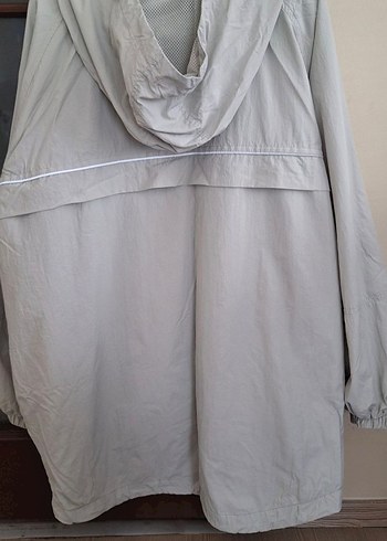 Gri Midi Kapüşonlu Kadın Ceket - Görsel 5