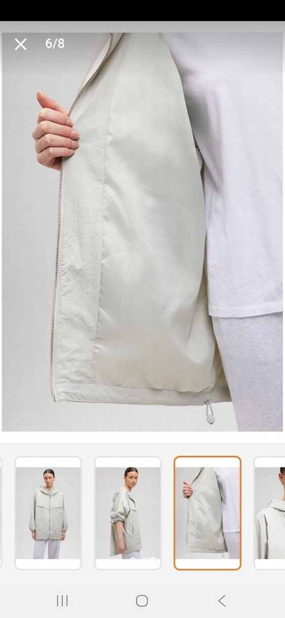 Gri Midi Kapüşonlu Kadın Ceket - Görsel 2