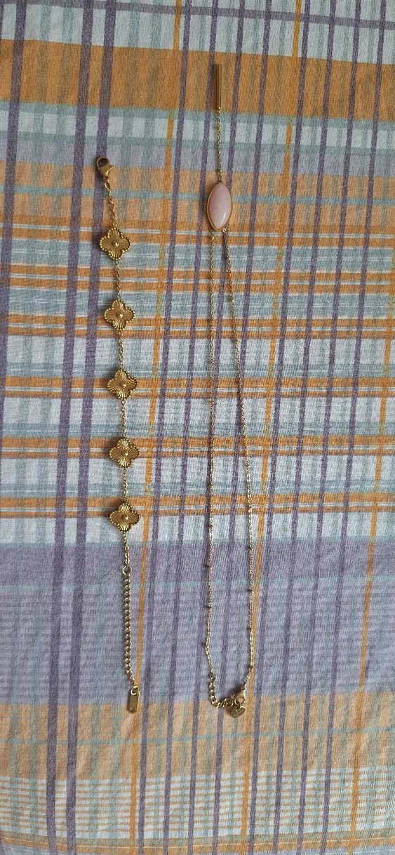 Altın Renkli Zincir Detaylı Kadın El Zinciri - Görsel 2