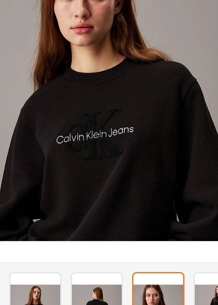 Orijinal Calvin Klein kadın sweatshirt  - Görsel 1