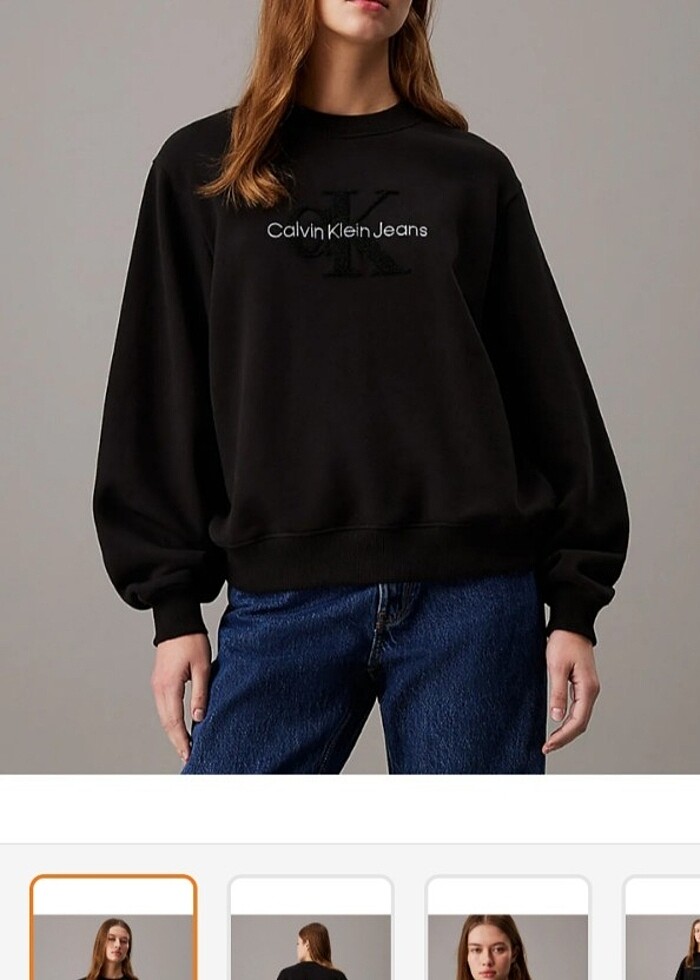 Orijinal Calvin Klein kadın sweatshirt  - Görsel 2