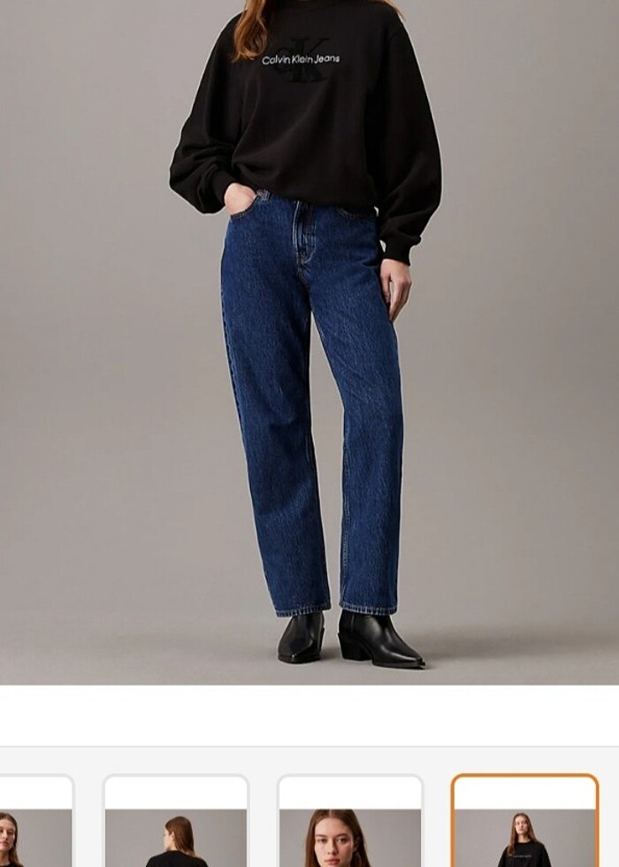 Orijinal Calvin Klein kadın sweatshirt  - Görsel 3