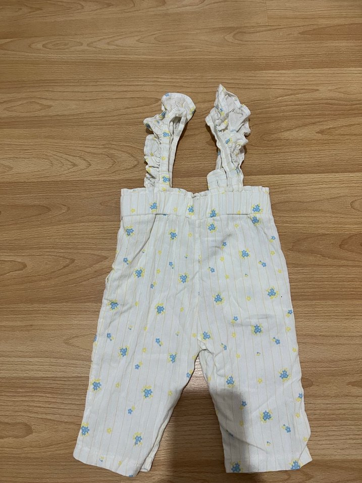 Kız Çocuk Fırfırlı Pamuklu Tulum - Görsel 2