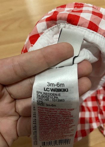 Kareli Fırfırlı Çocuk Şapkası - Görsel 2