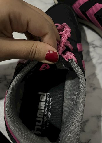 Pembe Bağcıklı Kadın Spor Ayakkabı - Görsel 4