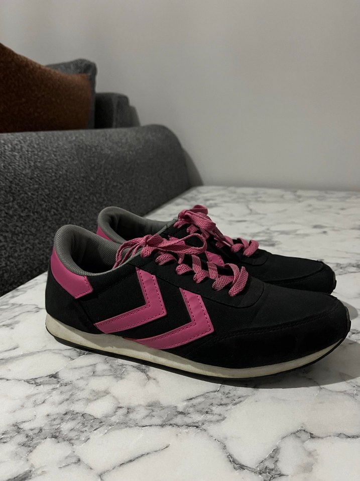 Pembe Bağcıklı Kadın Spor Ayakkabı - Görsel 2