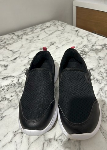 Siyah Dolgu Topuklu Kadın Spor Ayakkabı - Görsel 4