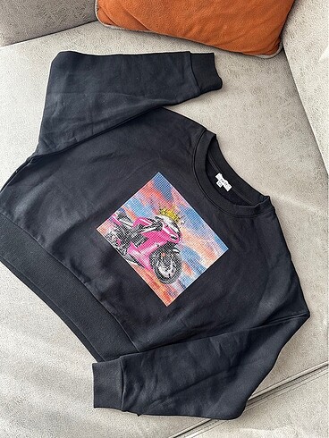 m Beden siyah Renk Twist Sweatshirt