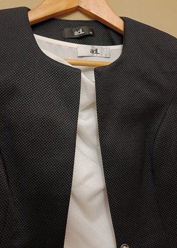 ADL CEKET ETEK BLUZ TAKIM Düğmeli Kadın Takım Elbise XS - Görsel 4