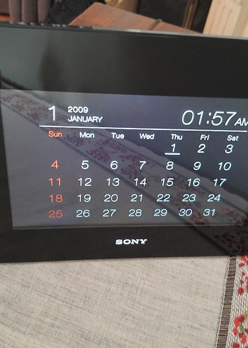 Sony Dijital Fotoğraf Saat Alarm Çerçeve - Görsel 16