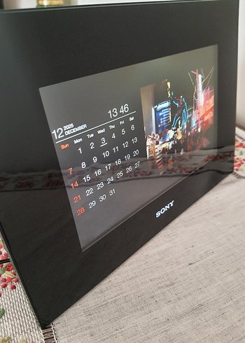 Sony Dijital Fotoğraf Saat Alarm Çerçeve - Görsel 15