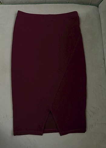 Bordo Midi Kalem Etek - Görsel 2