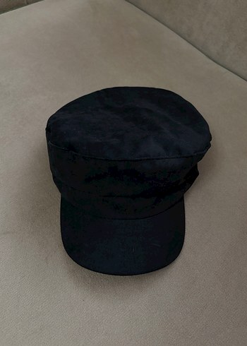 Siyah Süet Kadın Şapka - Görsel 2