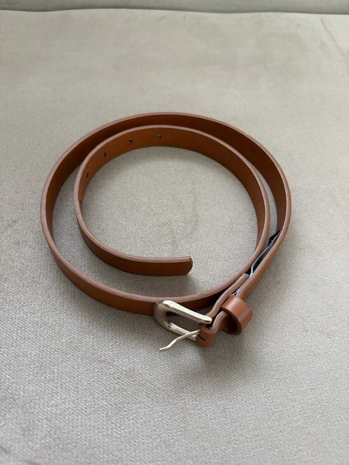 Kahverengi Deri Kadın Kemer - Görsel 3