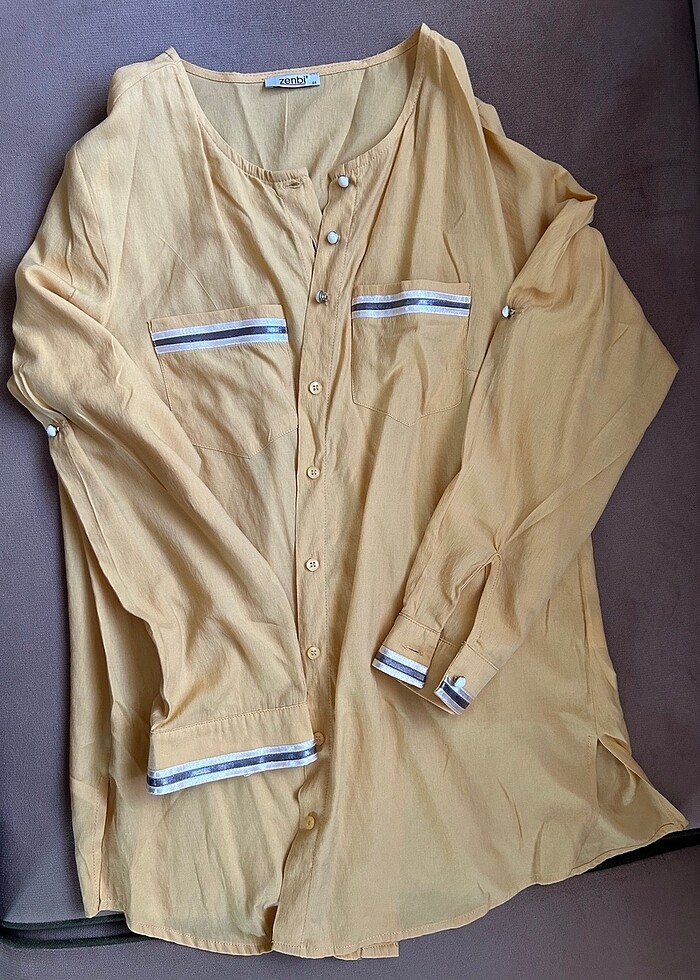 Sarı Gömlek Yazlık - Görsel 3