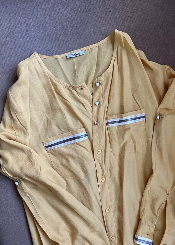 Sarı Gömlek Yazlık - Görsel 2