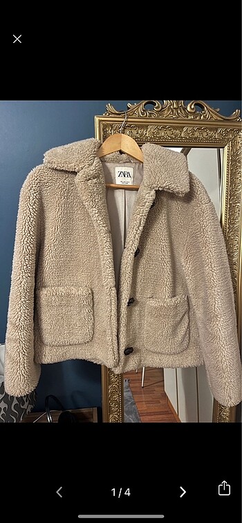 Orijinal Zara Peluş Mont