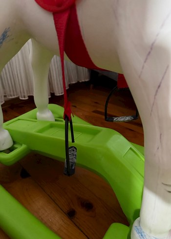 Beyaz Sallanan At Oyuncak - Görsel 4