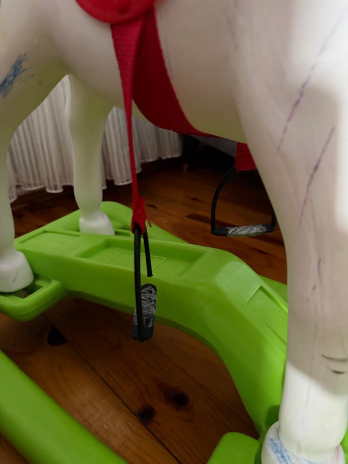 Beyaz Sallanan At Oyuncak - Görsel 4