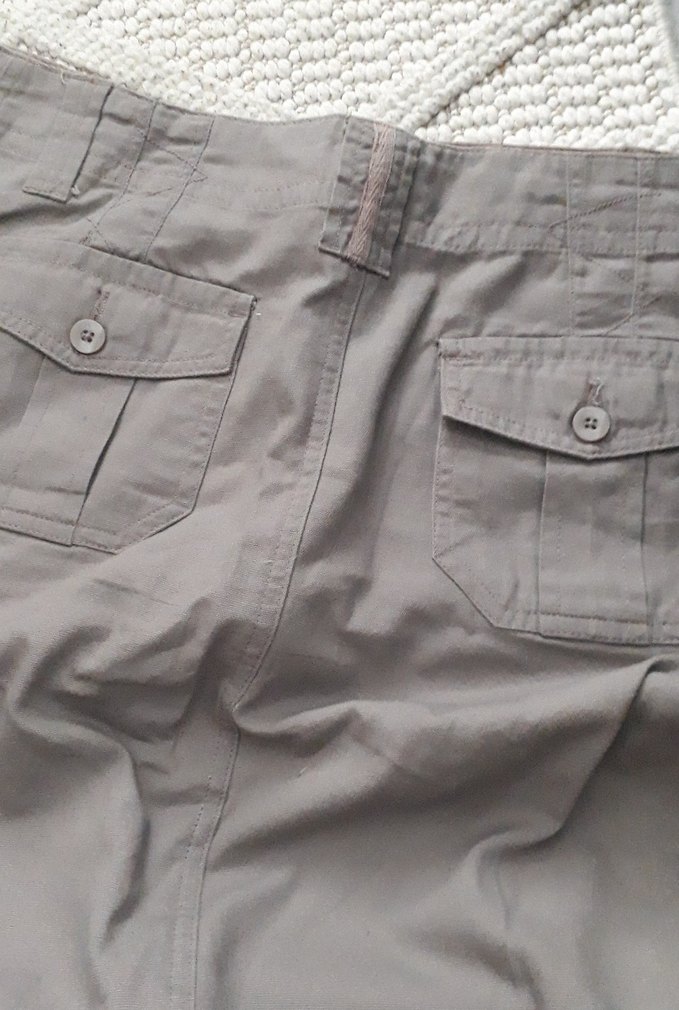 Bej Keten Midi  Eteği - Görsel 3