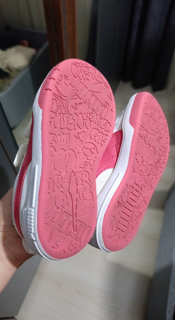 Kız Çocuk Pembe Cırt Cırtlı Spor Ayakkabı - Görsel 3