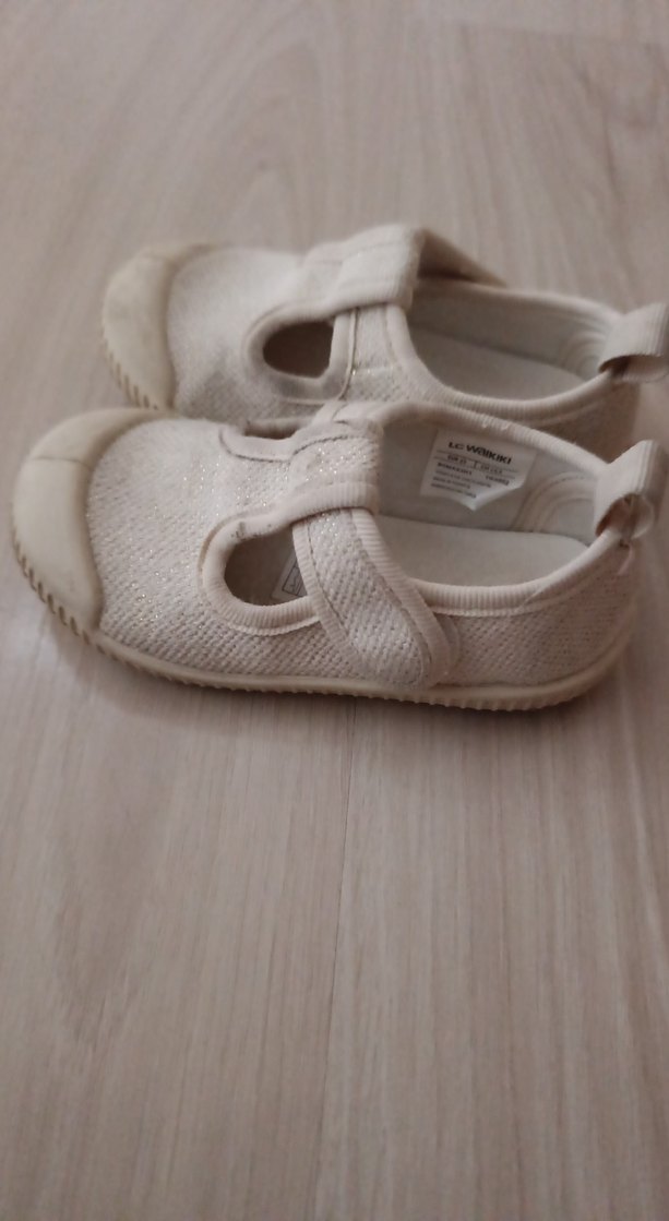 Kız Çocuk Beyaz Cırt Cırtlı Spor Ayakkabı - Görsel 2