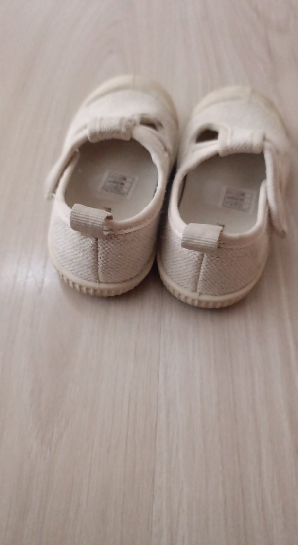 Kız Çocuk Beyaz Cırt Cırtlı Spor Ayakkabı - Görsel 3