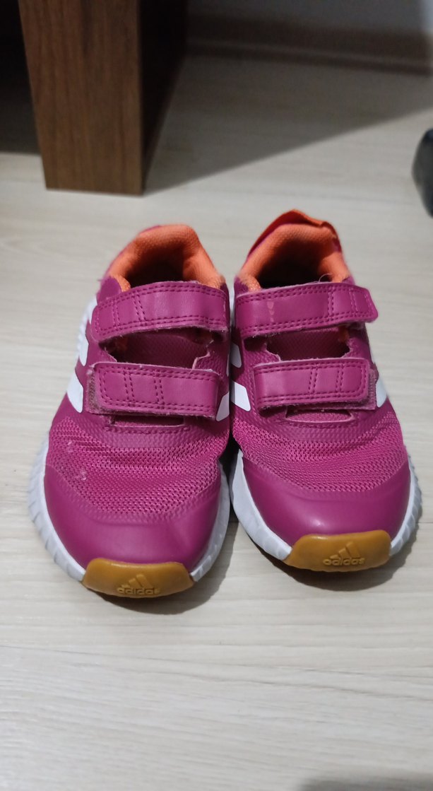 Kız Çocuk Pembe Cırt Cırtlı Spor Ayakkabı - Görsel 2