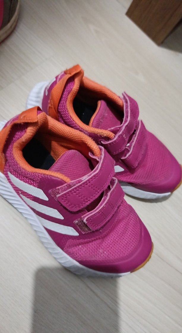 Kız Çocuk Pembe Cırt Cırtlı Spor Ayakkabı - Görsel 4