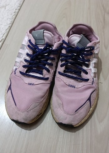 Pembe Bağcıklı Kadın Spor Ayakkabı - Görsel 5