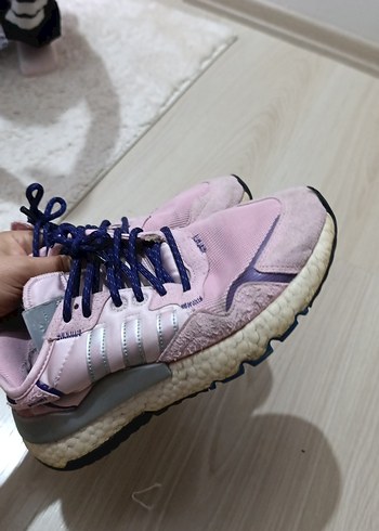 Pembe Bağcıklı Kadın Spor Ayakkabı - Görsel 10