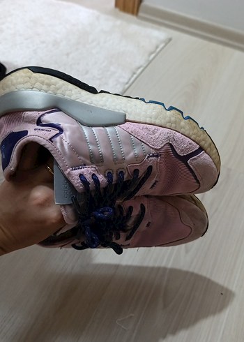 Pembe Bağcıklı Kadın Spor Ayakkabı - Görsel 11