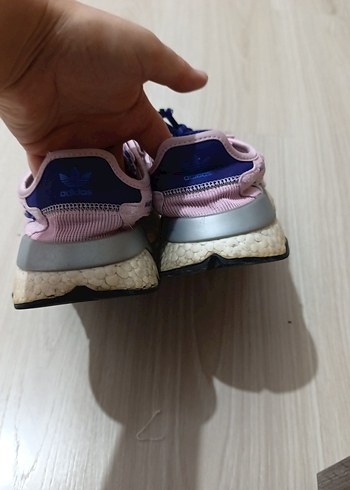 Pembe Bağcıklı Kadın Spor Ayakkabı - Görsel 8