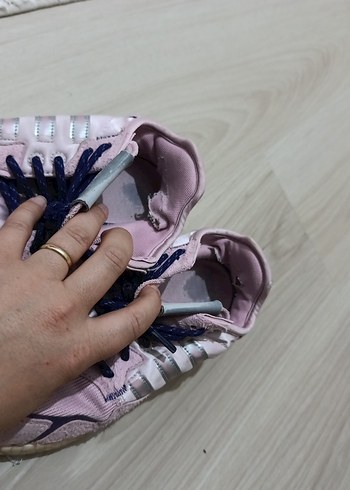 Pembe Bağcıklı Kadın Spor Ayakkabı - Görsel 7