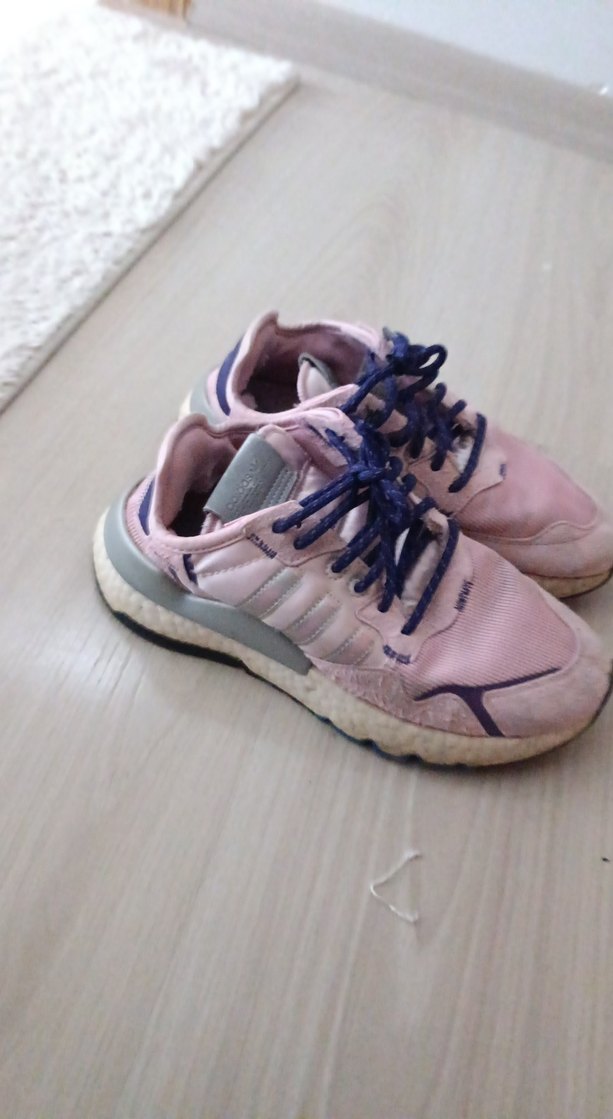 Pembe Bağcıklı Kadın Spor Ayakkabı - Görsel 2