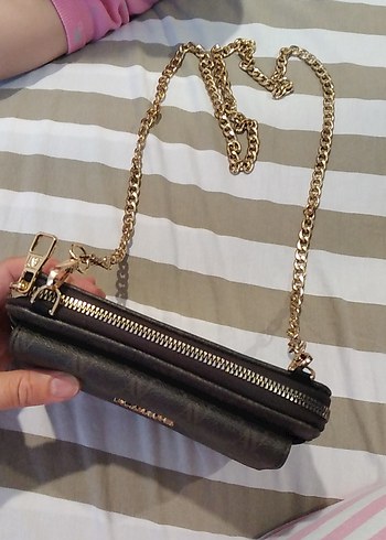 Armine Zincir Detaylı Kahverengi Kadın Çapraz Çanta - Görsel 2