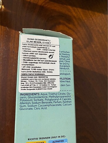 Deodorantlı ıslak mendil - Görsel 2