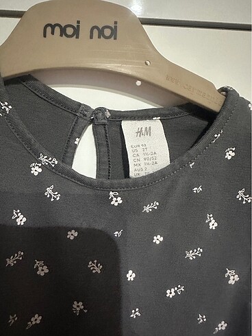 18-24 Ay Beden gri Renk H&M bebek elbise
